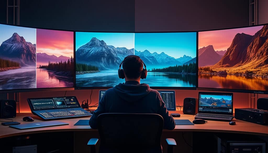 découvrez comment le profil colorimétrique d-log simplifie l'étalonnage en post-production, offrant aux cinéastes une plus grande flexibilité et un rendu optimal des couleurs.